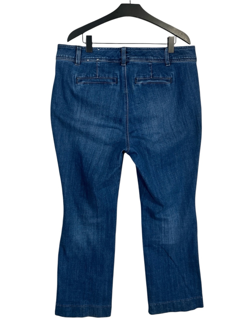 Talbots Flare Leg Pintuck Jeans- Lapis Wash Size 16 - Picture 9 of 11